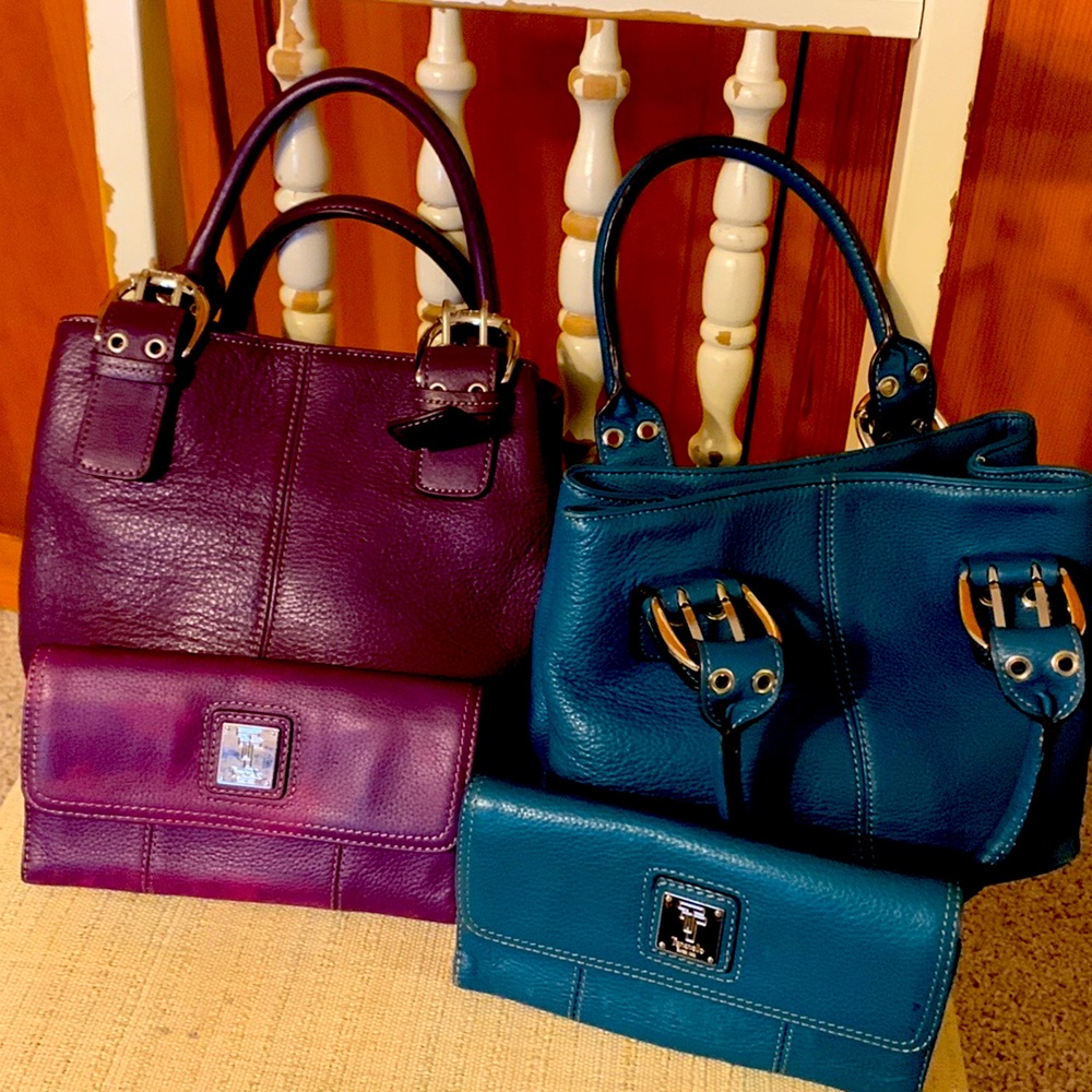 Tignanello Satchel with Matching Wallet